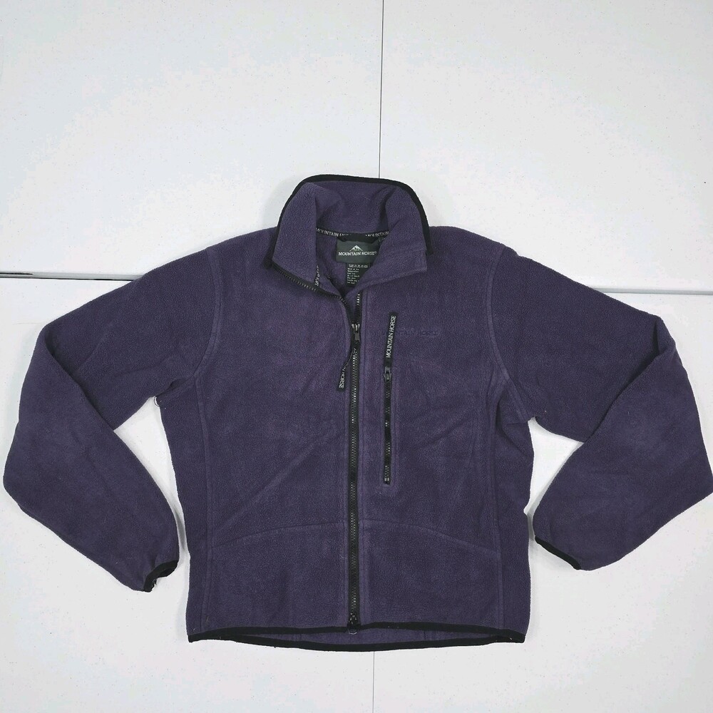 Mountain Horse Women M Purple Fleece Equestrian Riding jacket